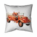 Fondo 26 x 26 in. Vintage Fire Truck-Double Sided Print Indoor Pillow FO3337601